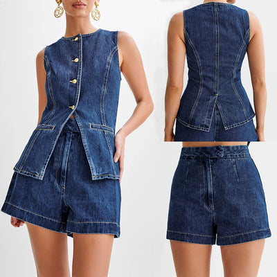 Chloe™ | Elegant Denim Set