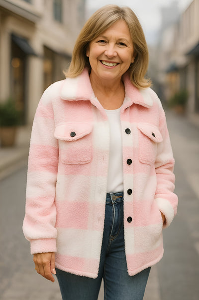 Emmy™ | Everyday Plaid Sherpa Jacket