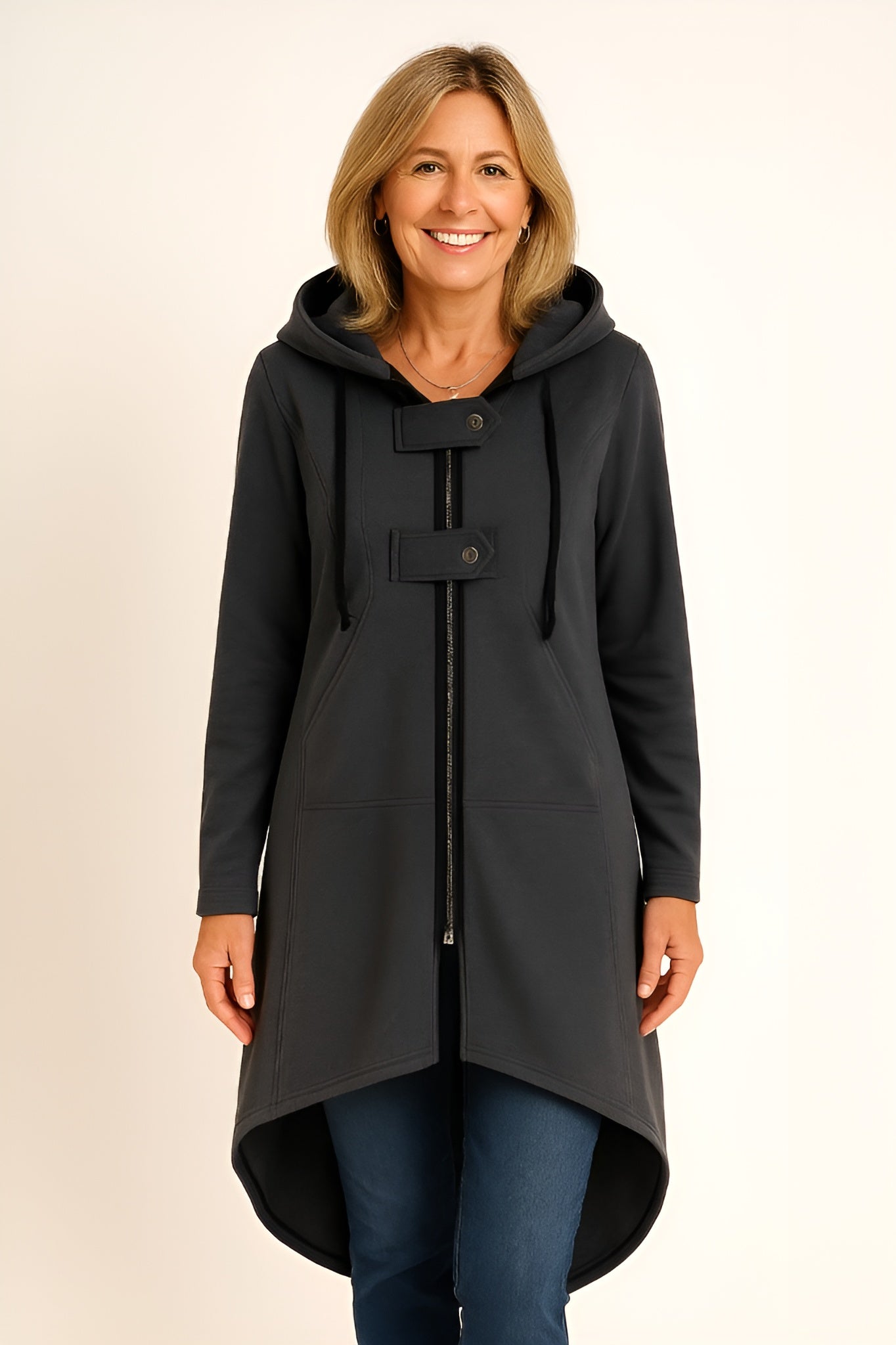Juno™ | Flattering Long Fleece Coat