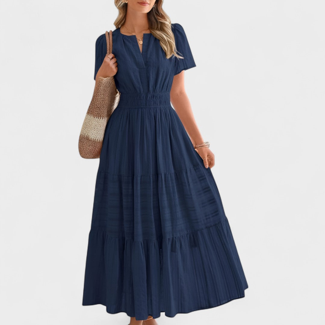 Milly™ | Elegant Slimming Maxi dress with Pockets
