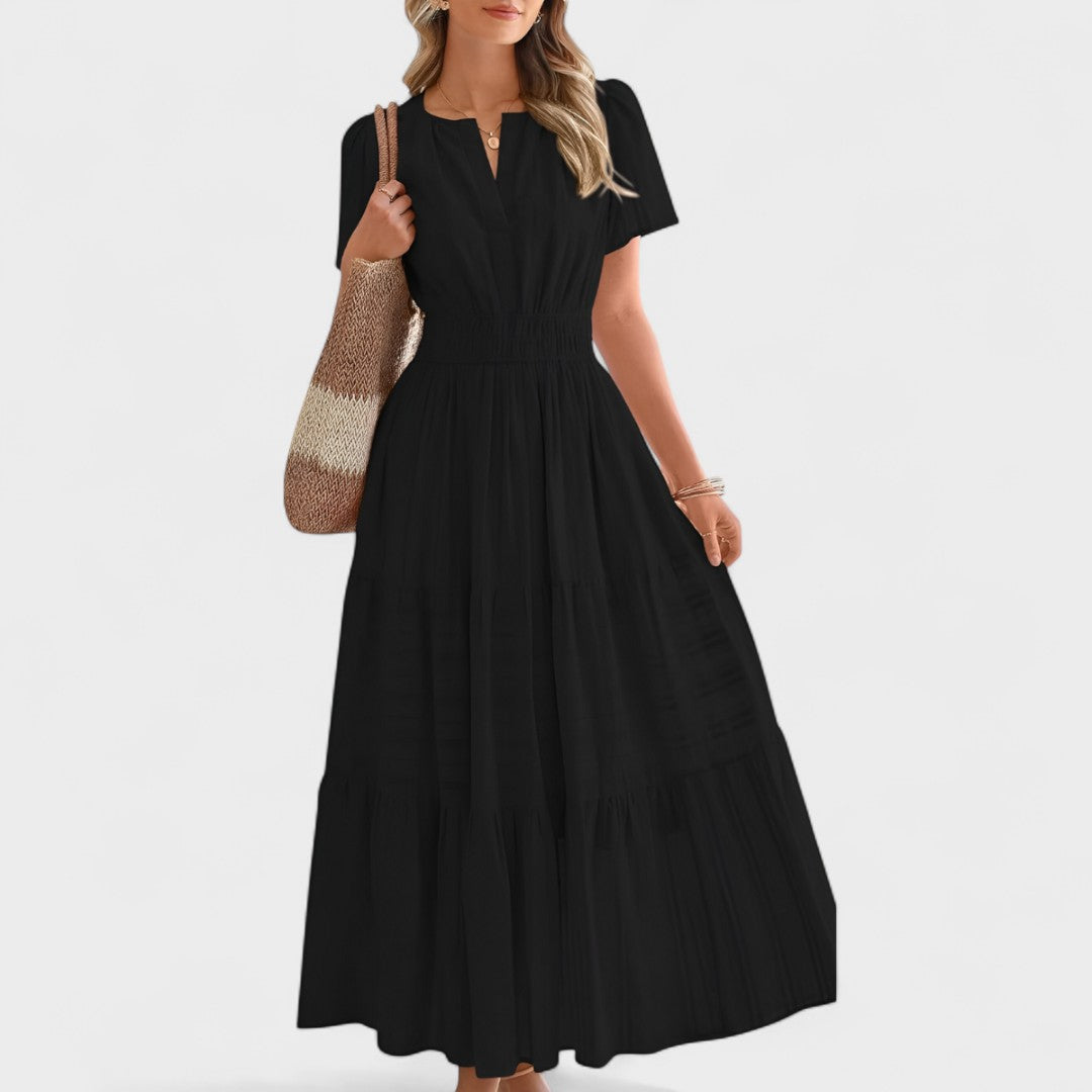 Milly™ | Elegant Slimming Maxi dress with Pockets
