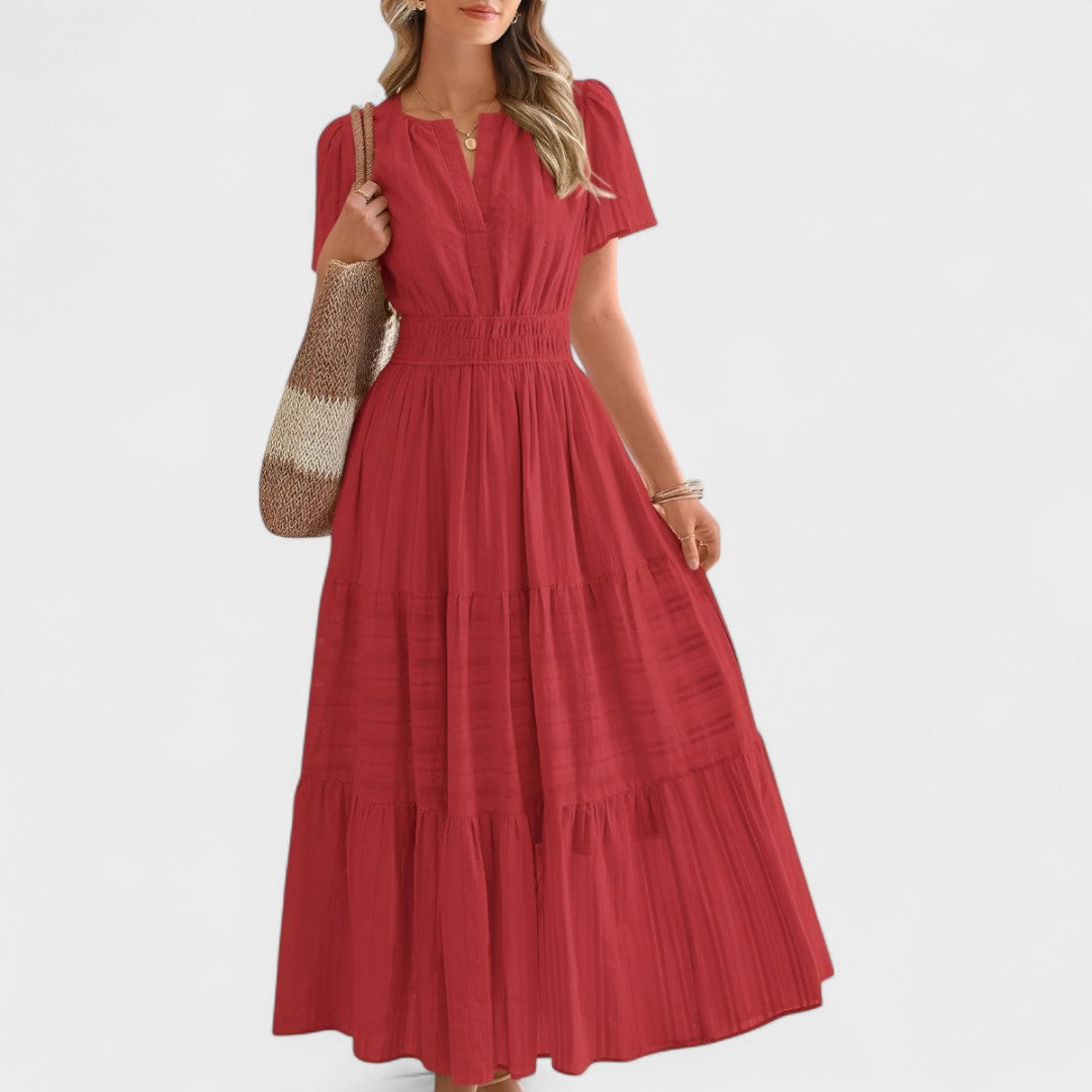 Milly™ | Elegant Slimming Maxi dress with Pockets