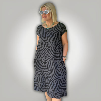 Solene™ | Flattering Zebra Dress