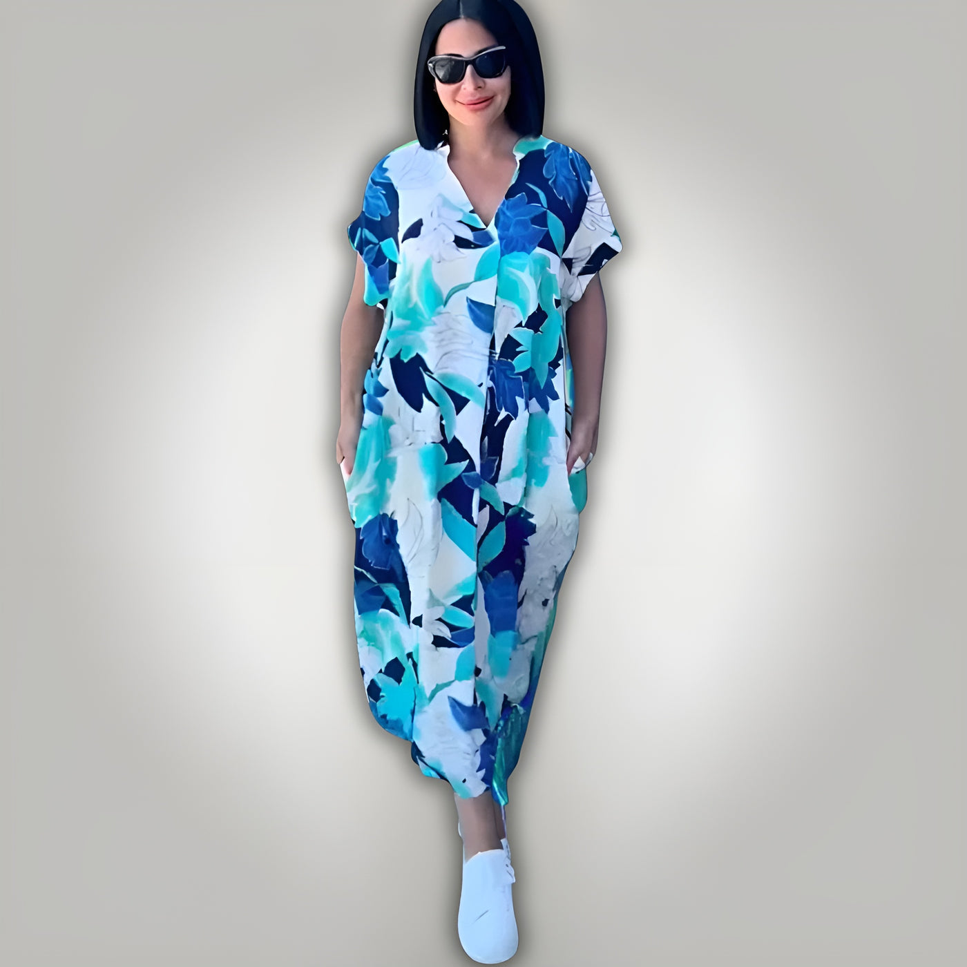 Susan™ | Flattering V-neck Dress