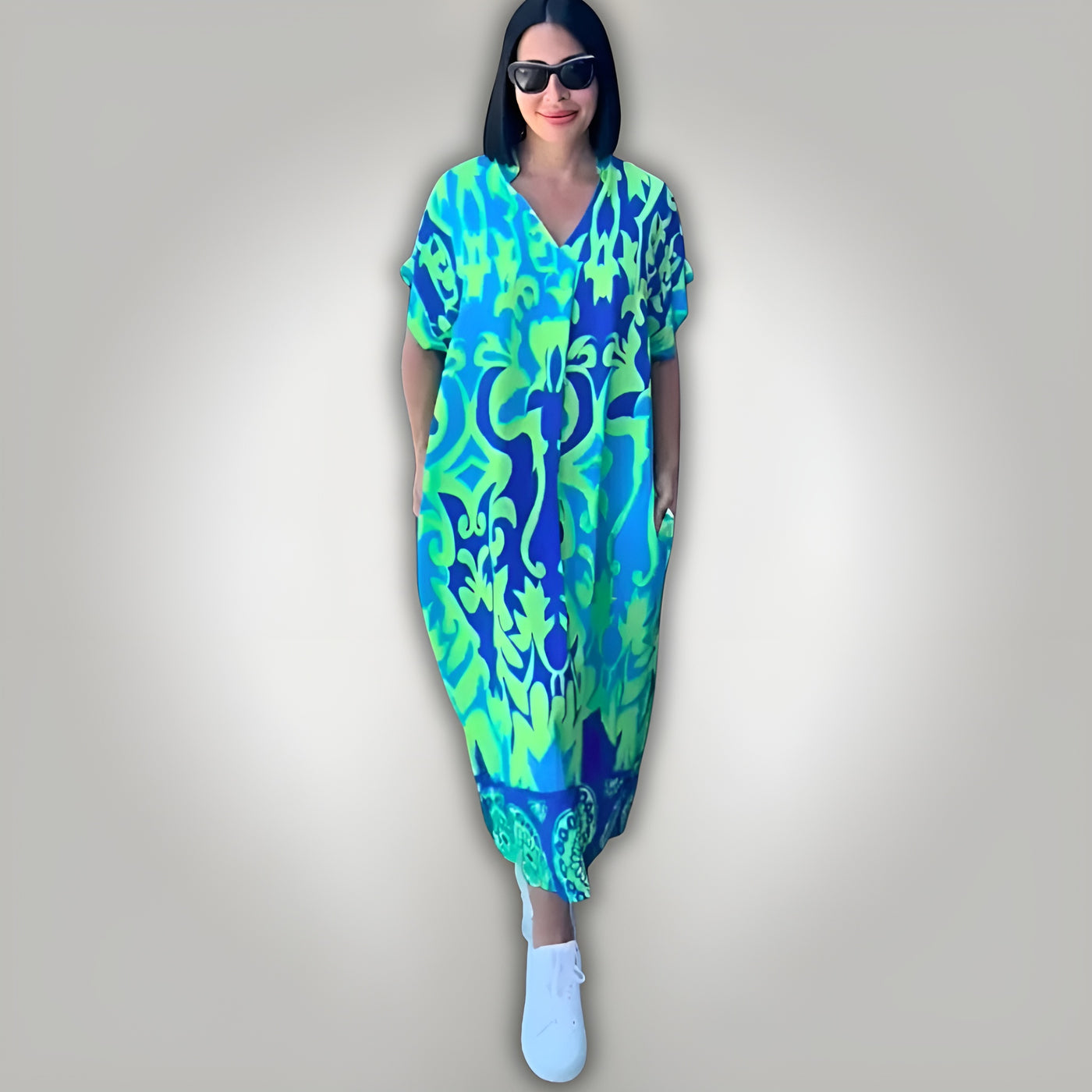 Susan™ | Flattering V-neck Dress