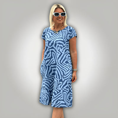 Solene™ | Flattering Zebra Dress