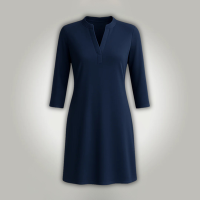Janelle™ | Flattering V-neck Dress with Pockets
