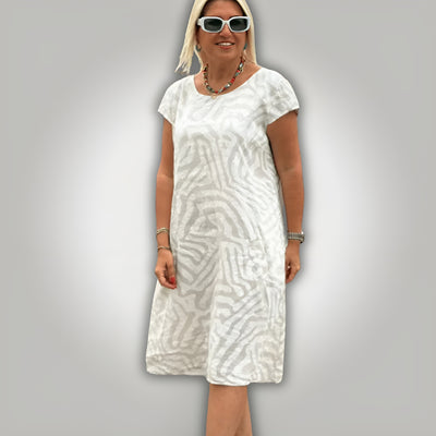 Solene™ | Flattering Zebra Dress