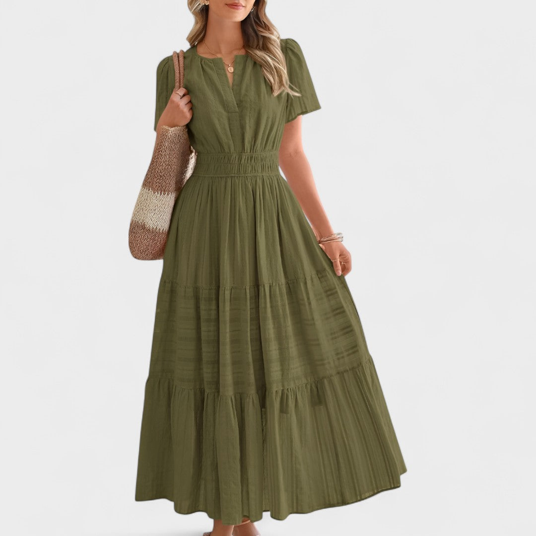 Milly™ | Elegant Slimming Maxi dress with Pockets