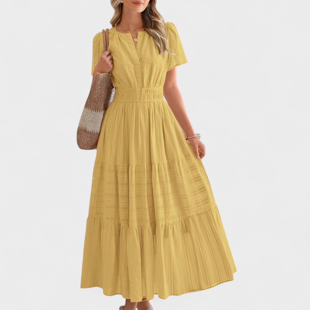 Milly™ | Elegant Slimming Maxi dress with Pockets