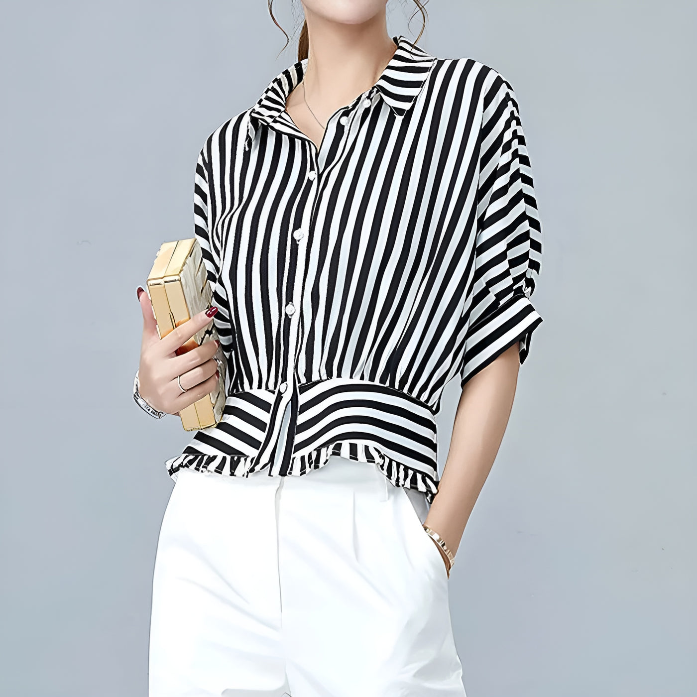 Brooke™ | Elegant Striped Top