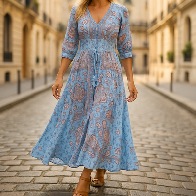 Yvet™ | Flattering Floral Dress