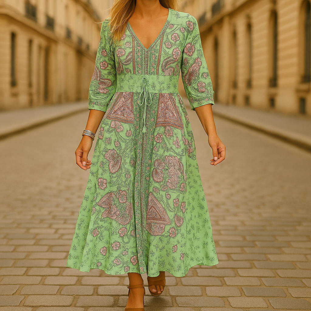 Yvet™ | Flattering Floral Dress