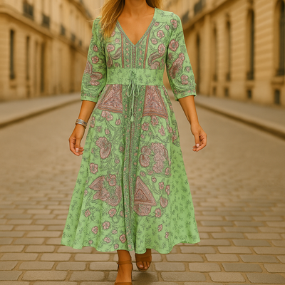 Yvet™ | Flattering Floral Dress