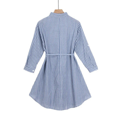 Romi™ | Flattering Striped Shirtdress