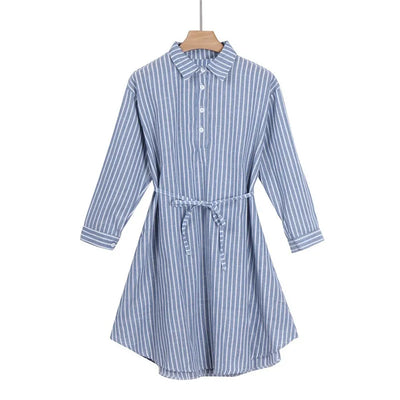 Romi™ | Flattering Striped Shirtdress