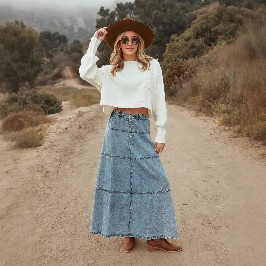 Josie™ | Flattering Boho Maxi Skirt