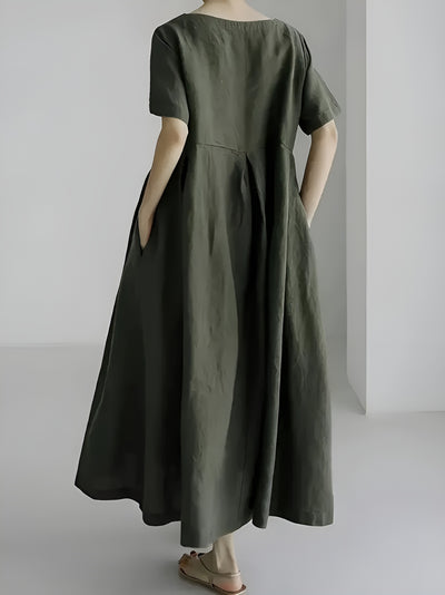 Afa™ | Flattering Maxi Dress with Pockets