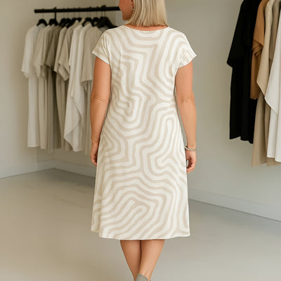 Solene™ | Flattering Zebra Dress