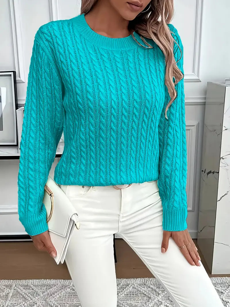 Carole™ | Elegant Knit Crewneck