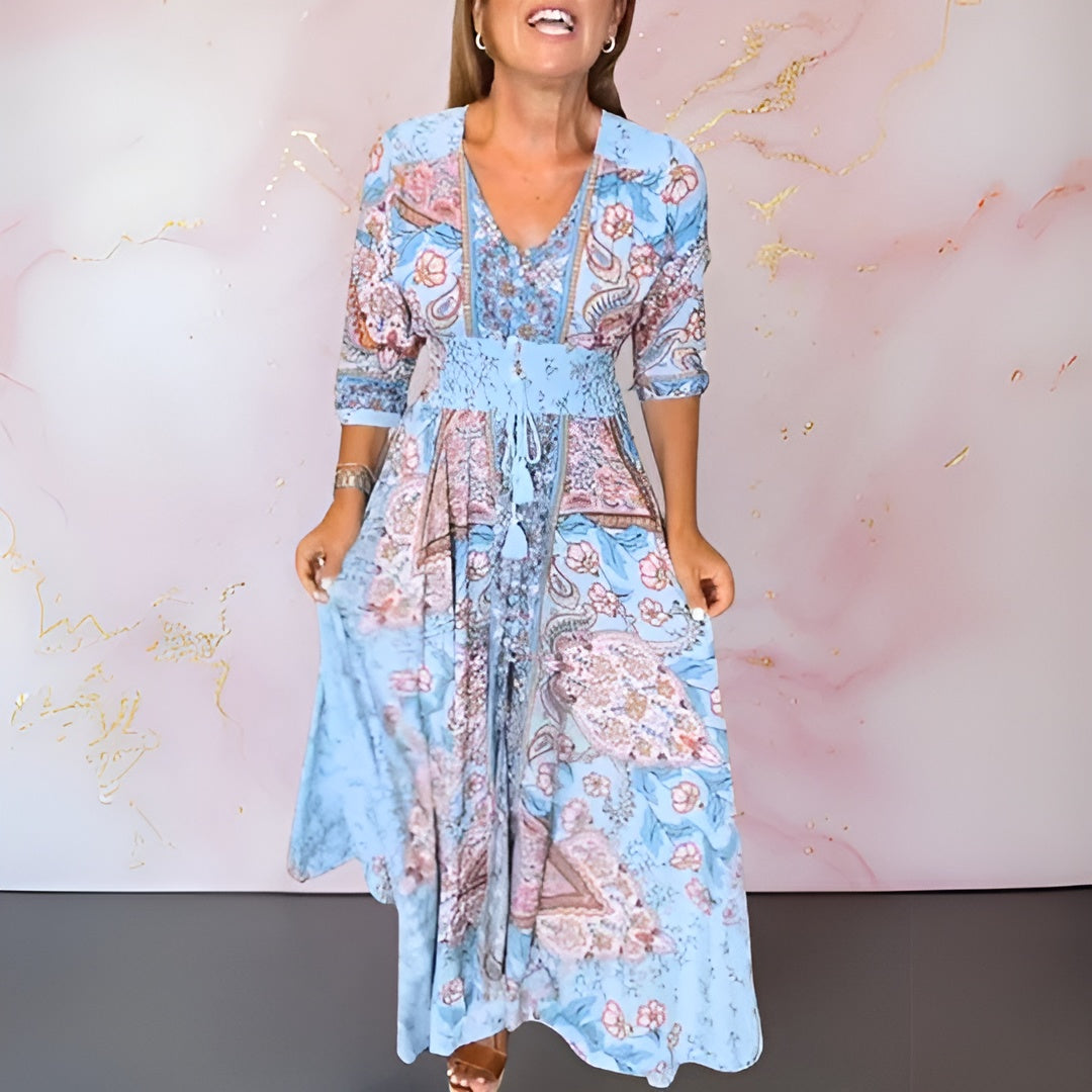 Yvet™ | Flattering Floral Dress