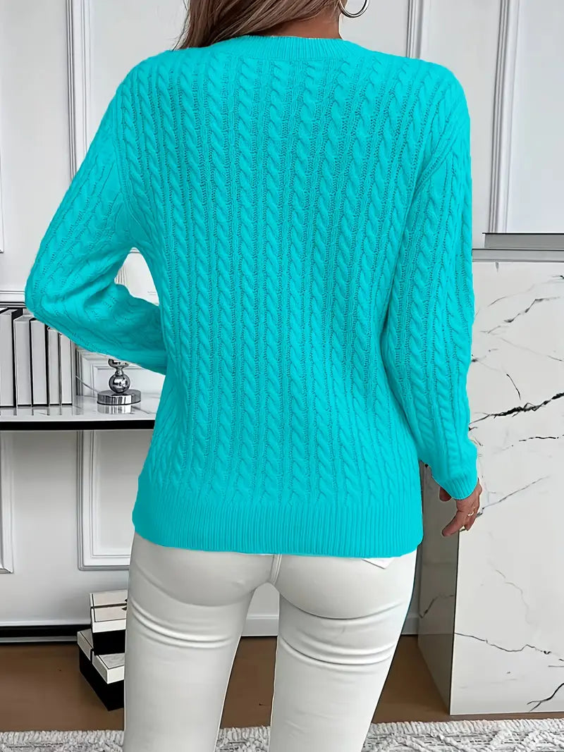 Carole™ | Elegant Knit Crewneck