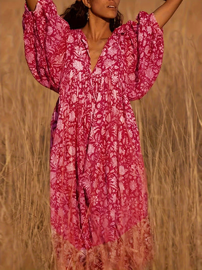 Malou™ | Flattering Bohemian Loose Fit Dress