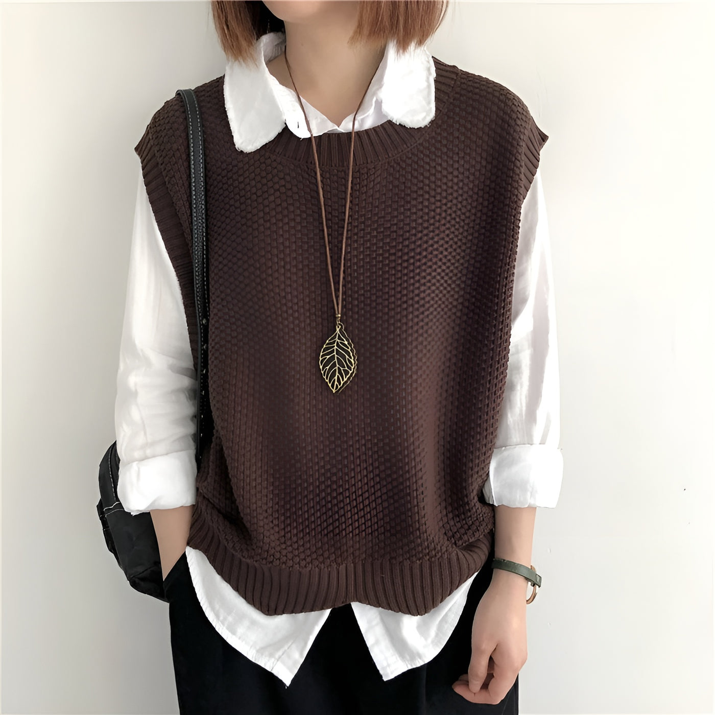 Coffee Flattering Everyday Knit Cardigan