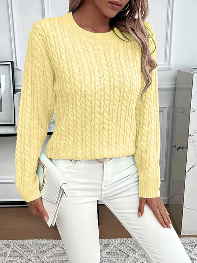 Carole™ | Elegant Knit Crewneck