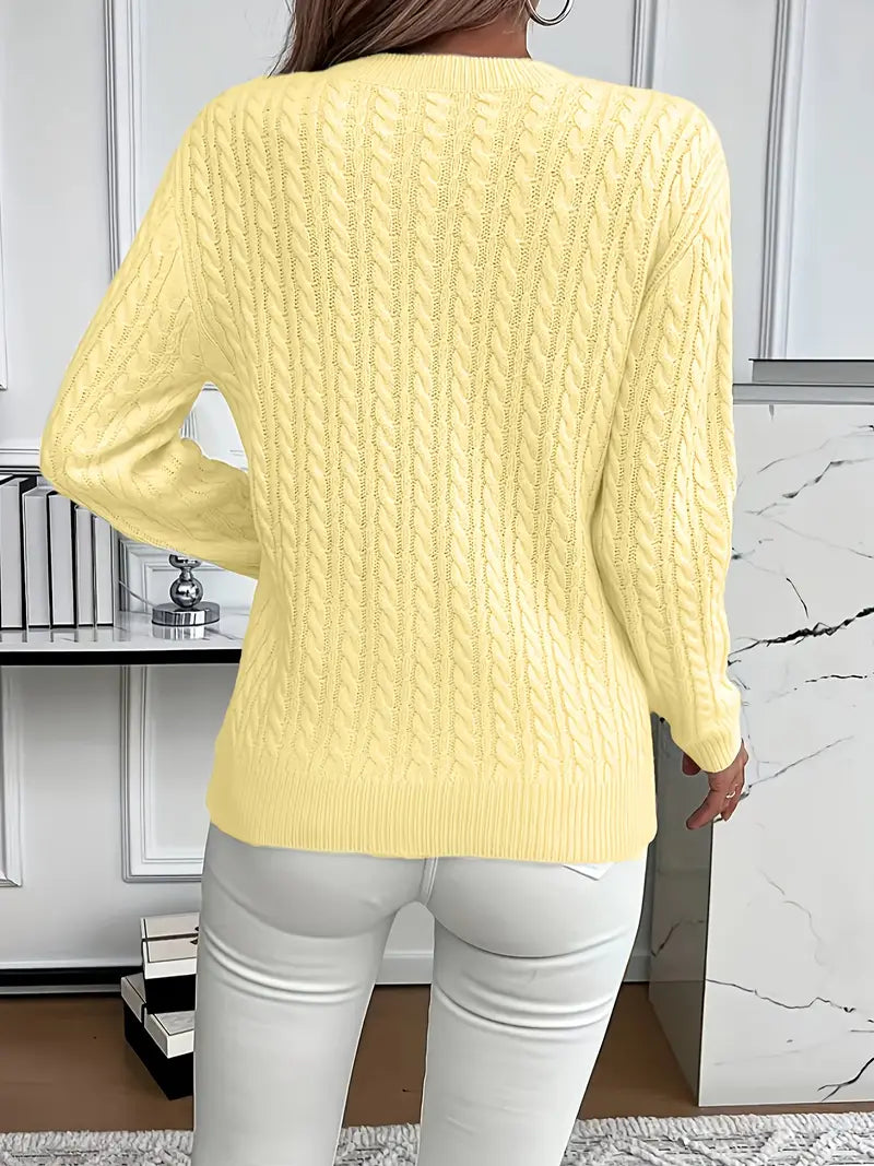Carole™ | Elegant Knit Crewneck