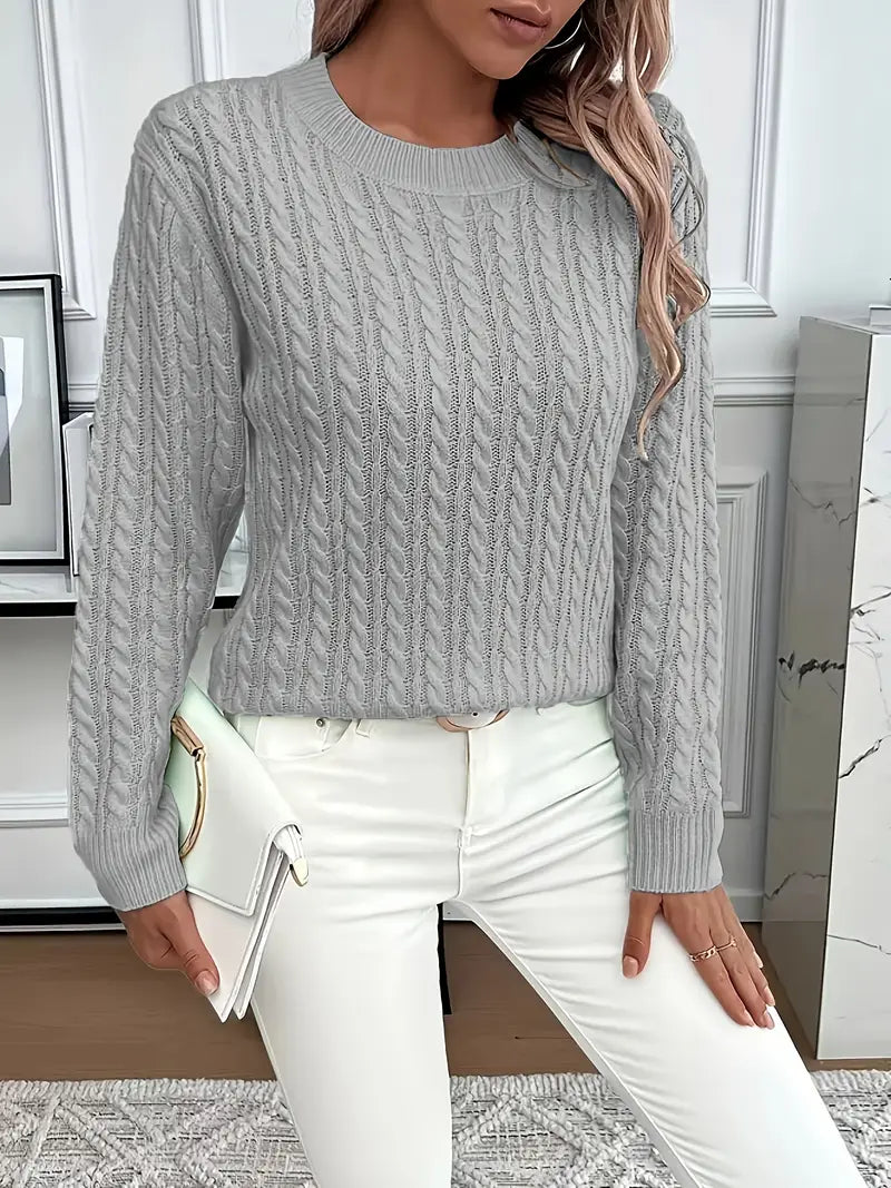 Carole™ | Elegant Knit Crewneck