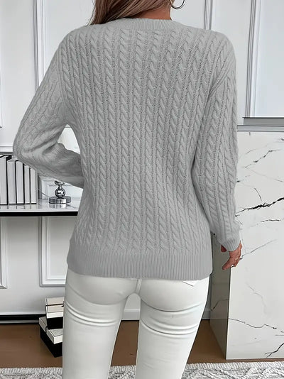 Carole™ | Elegant Knit Crewneck