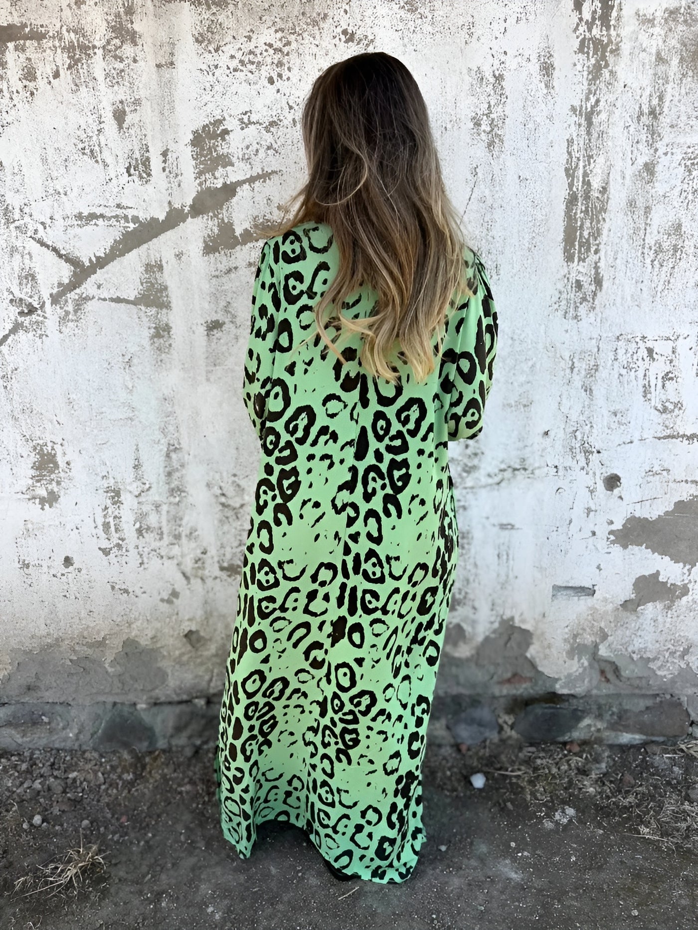 Klair™ | Elegant Leopard Maxi Dress
