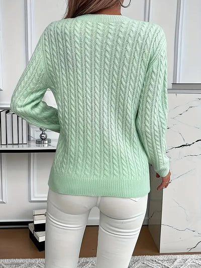 Carole™ | Elegant Knit Crewneck