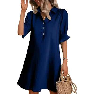 Mara™ | Flattering Shirtdress with Pockets