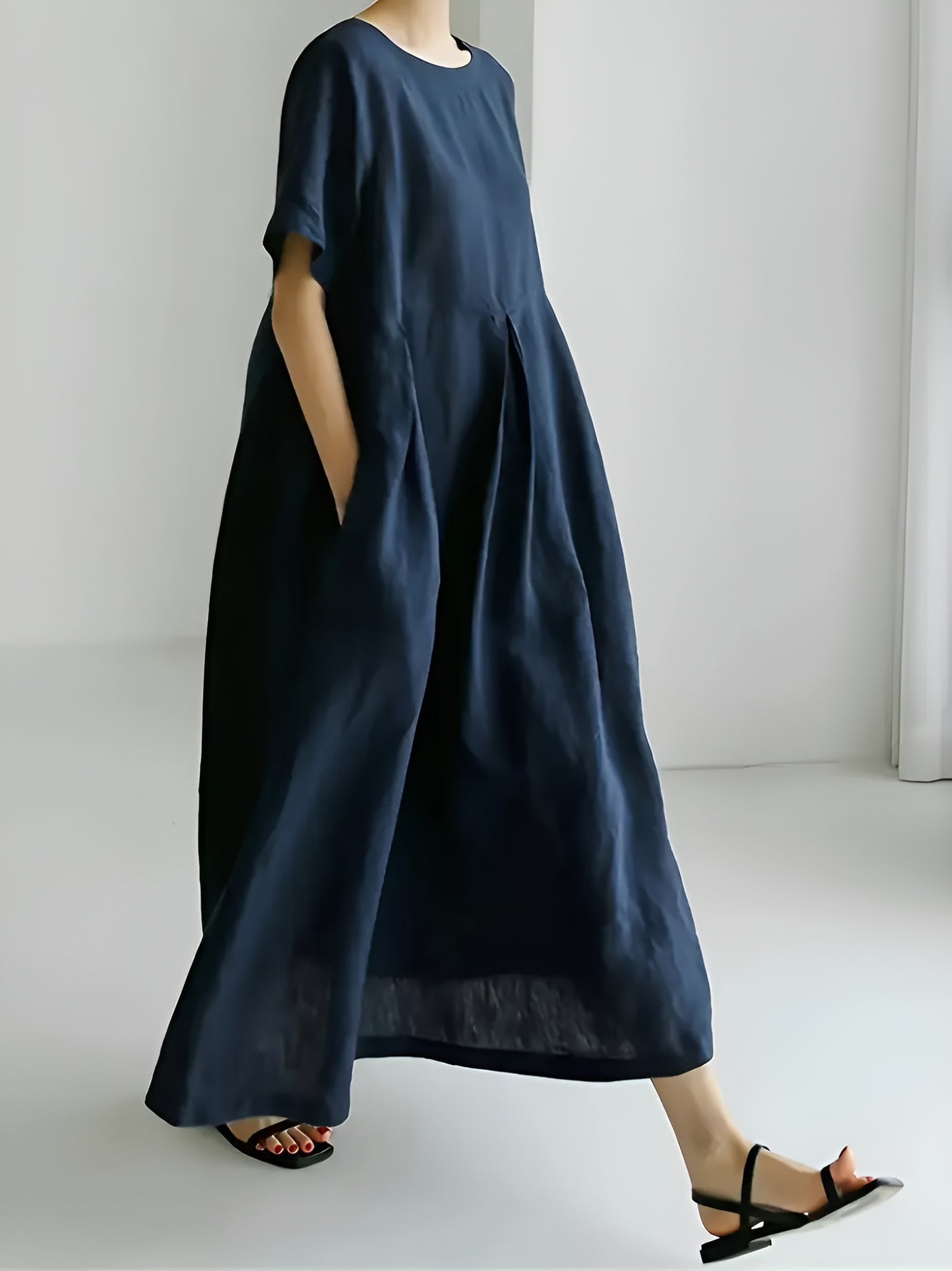 Afa™ | Flattering Maxi Dress with Pockets