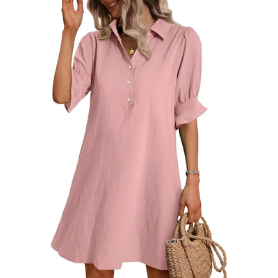 Mara™ | Flattering Shirtdress with Pockets
