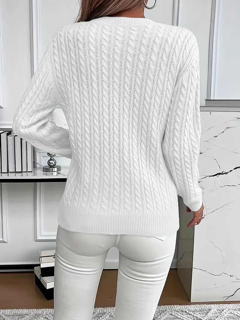 Carole™ | Elegant Knit Crewneck
