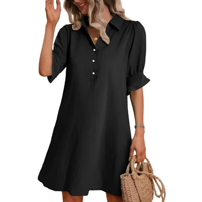 Mara™ | Flattering Shirtdress with Pockets