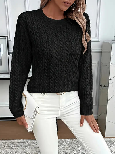 Carole™ | Elegant Knit Crewneck