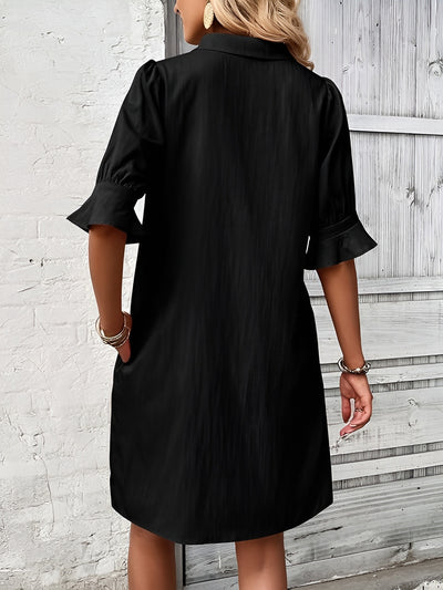 Mara™ | Flattering Shirtdress with Pockets