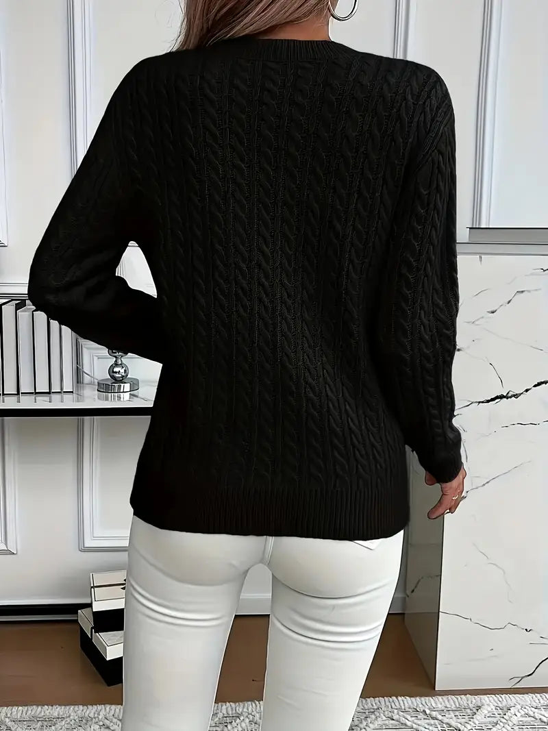 Carole™ | Elegant Knit Crewneck