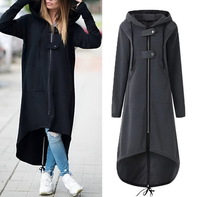 Juno™ | Flattering Long Fleece Coat